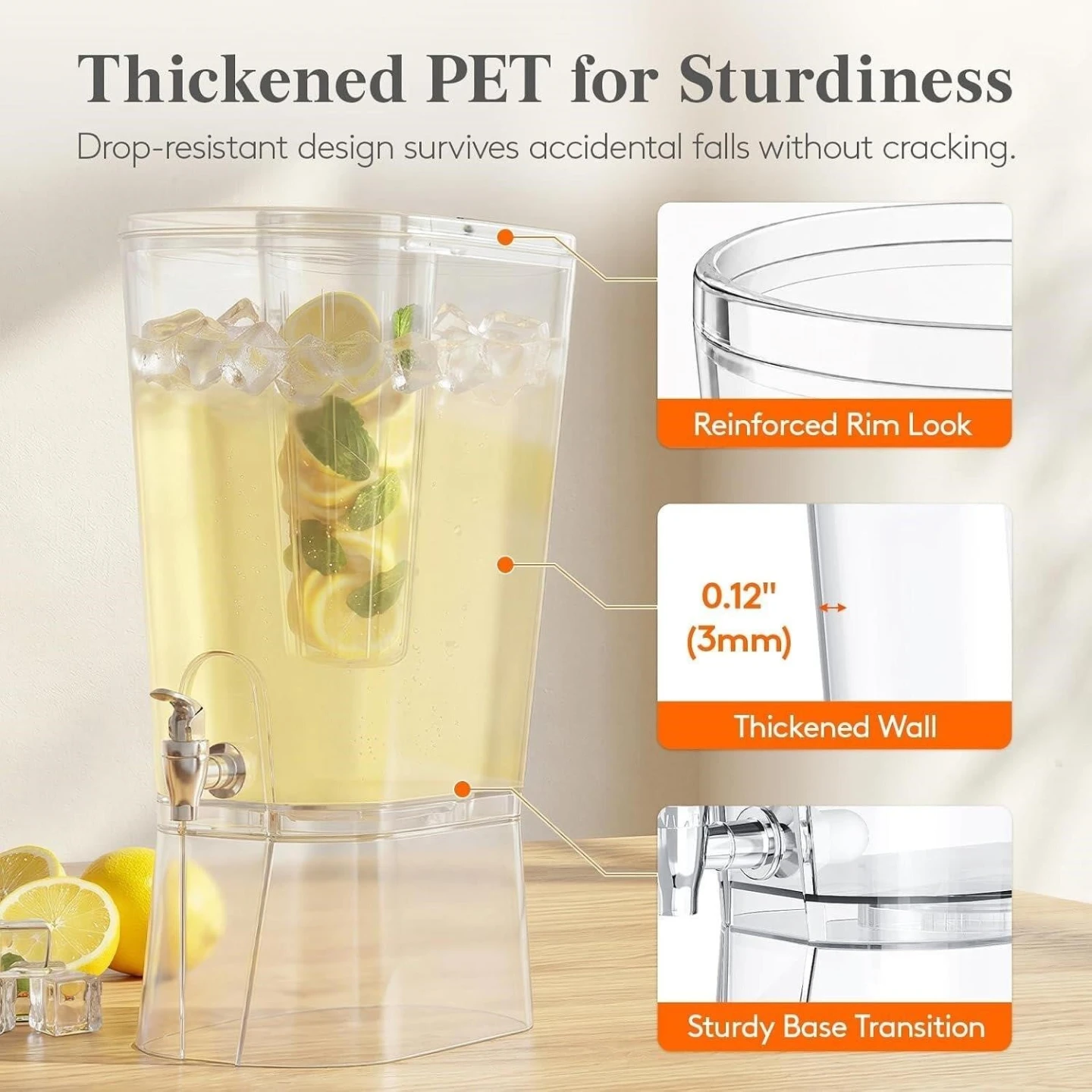 3 Gallon Drink Dispenser with Infuser - photo 3