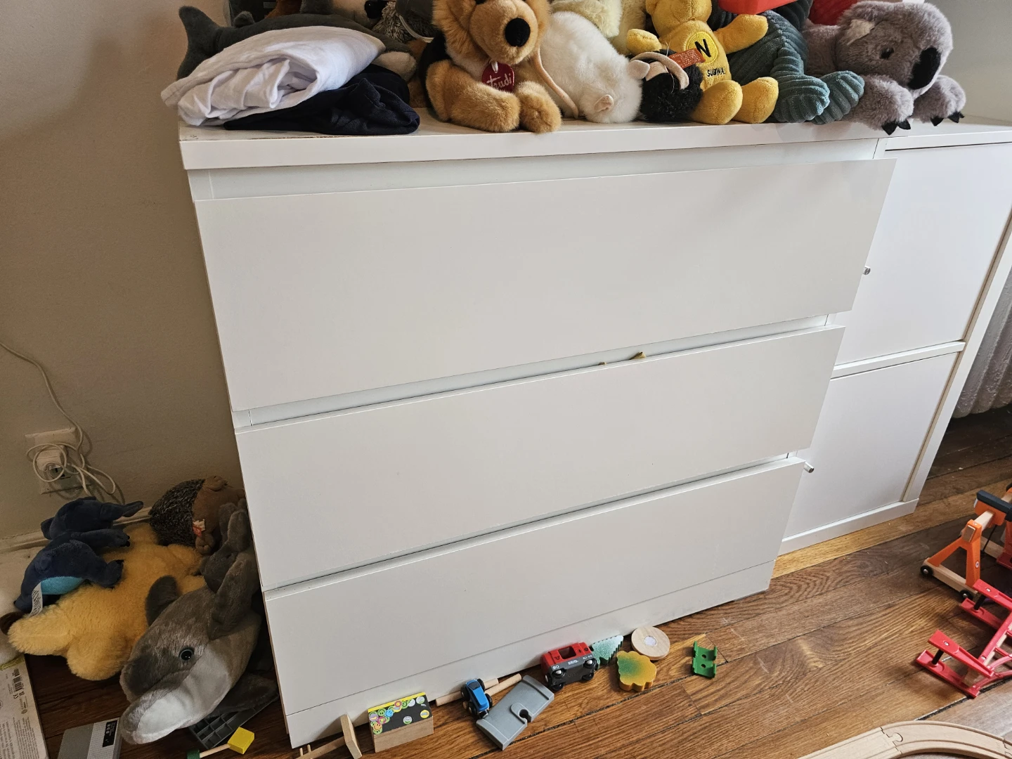 White IKEA 3-Drawer Dresser