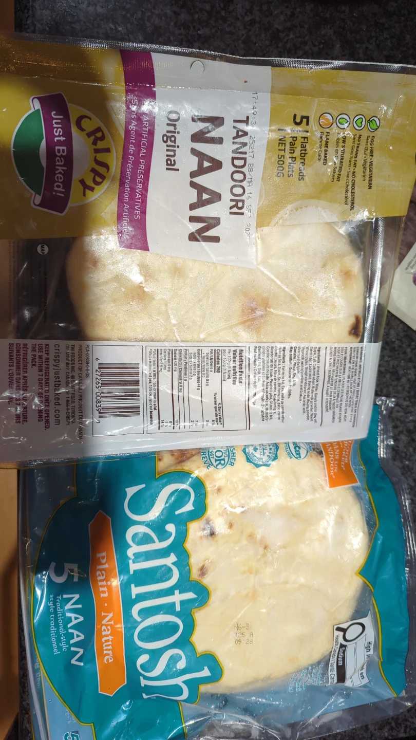 Two Tandoori Naan Bread 5-Pack
