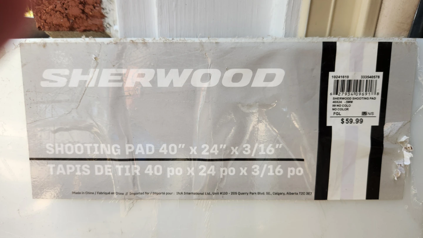 Sherwood Hockey Shooting Pad 40" x 24" x 3/16"