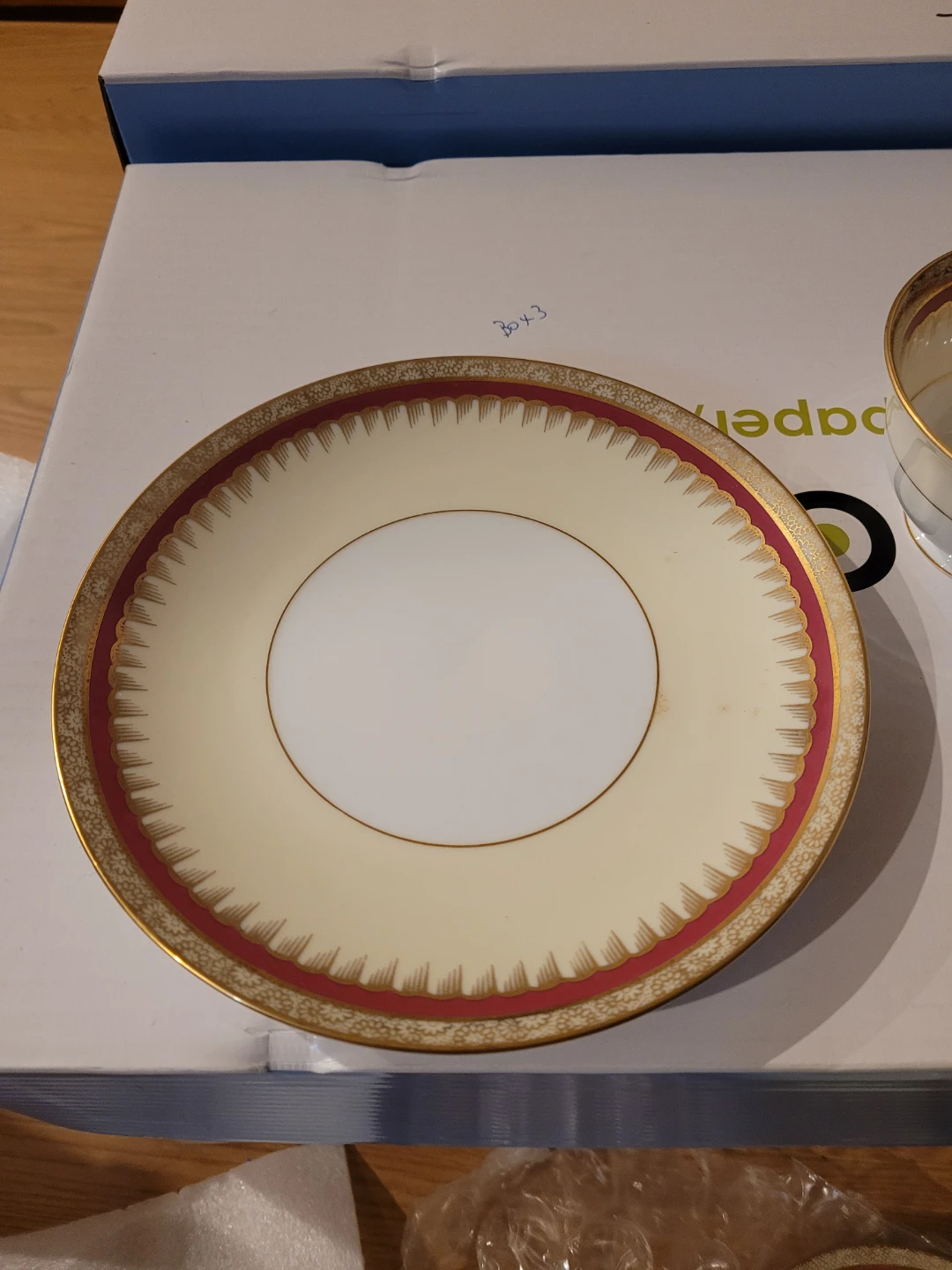 Antique Noritake Elberon China with Red and Gold Trim - photo 5