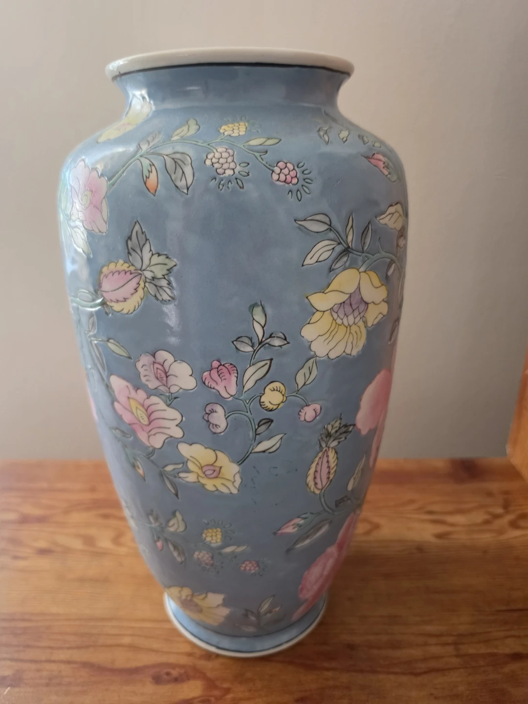 Blue Floral Ceramic Vase - photo 2