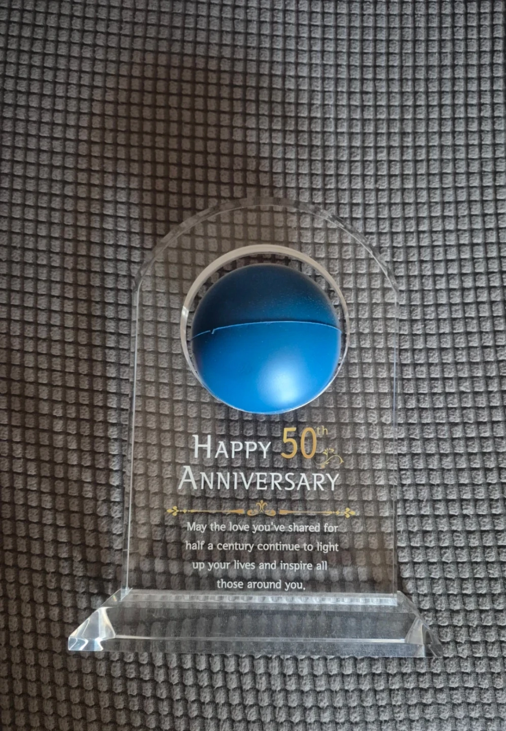 Happy 50th Anniversary Trophy