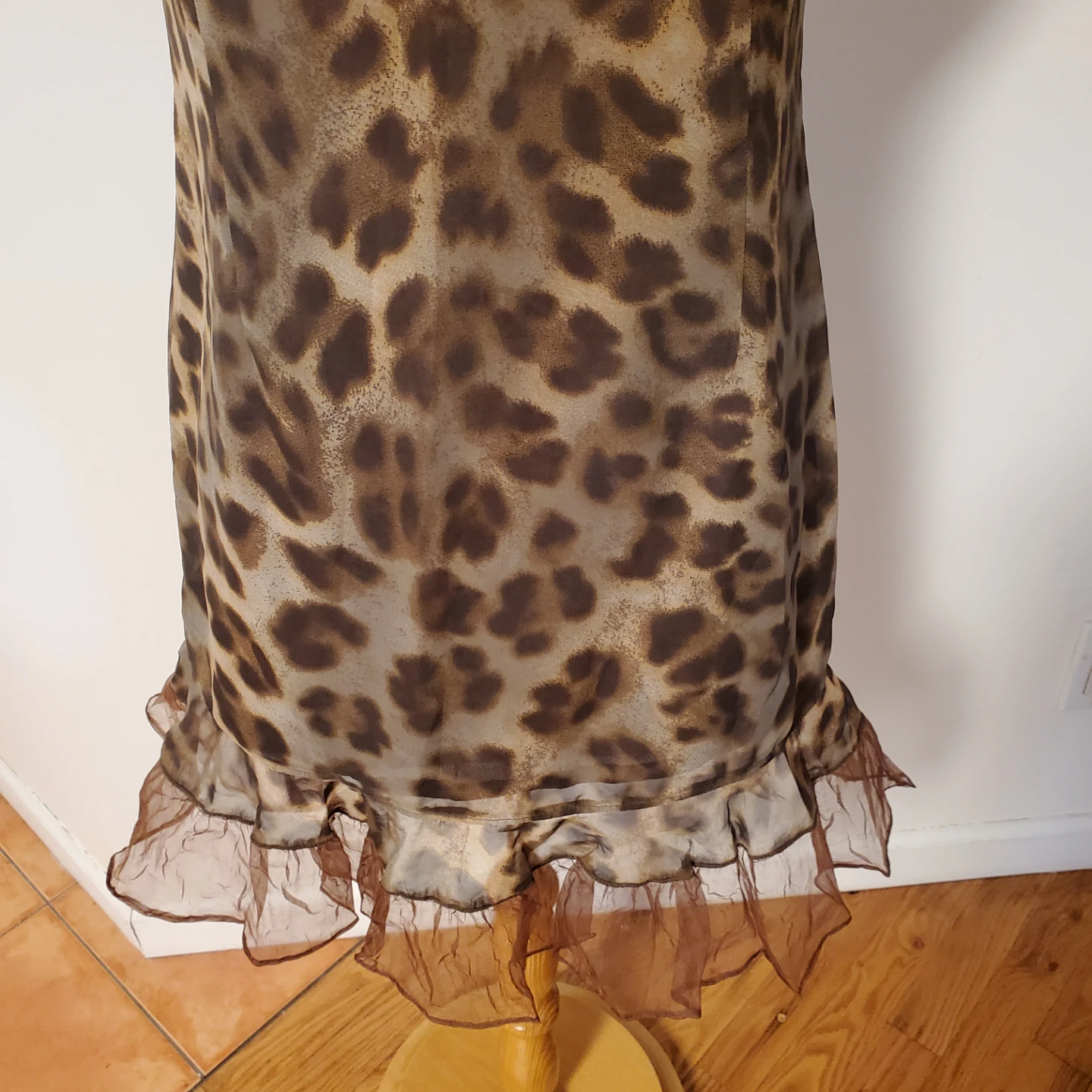 KOOKAI Leopard Print Ruffle Dress Size 36 - photo 2