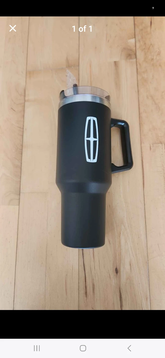 Stanley Style Black Insulated Metal Water Bottle, Tumblr (New)