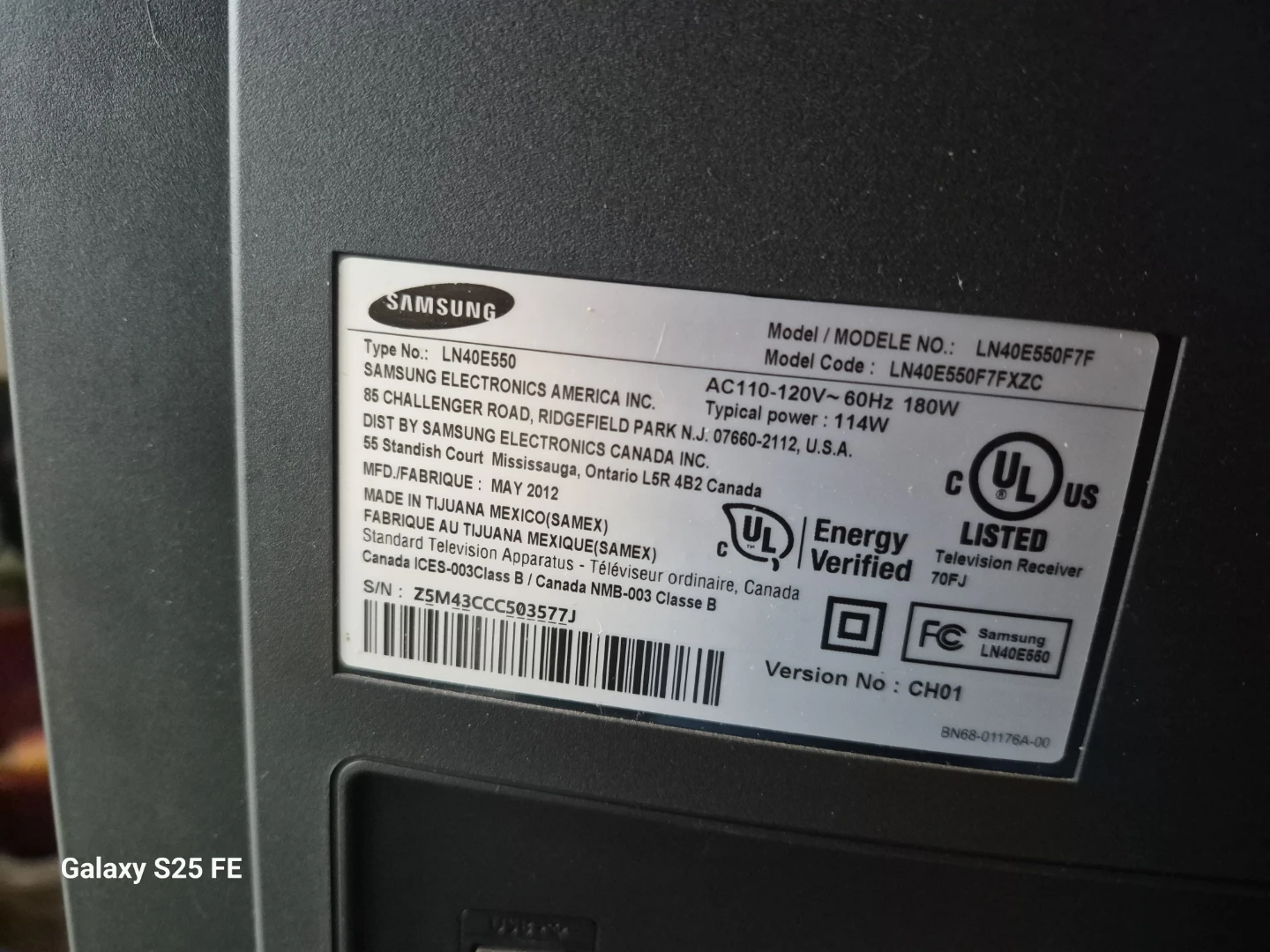 Samsung LN40E550F7F 40" Television - photo 2