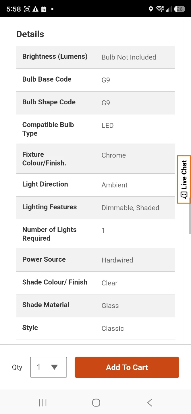 2 Modern wall lamps from Home Depot - photo 5