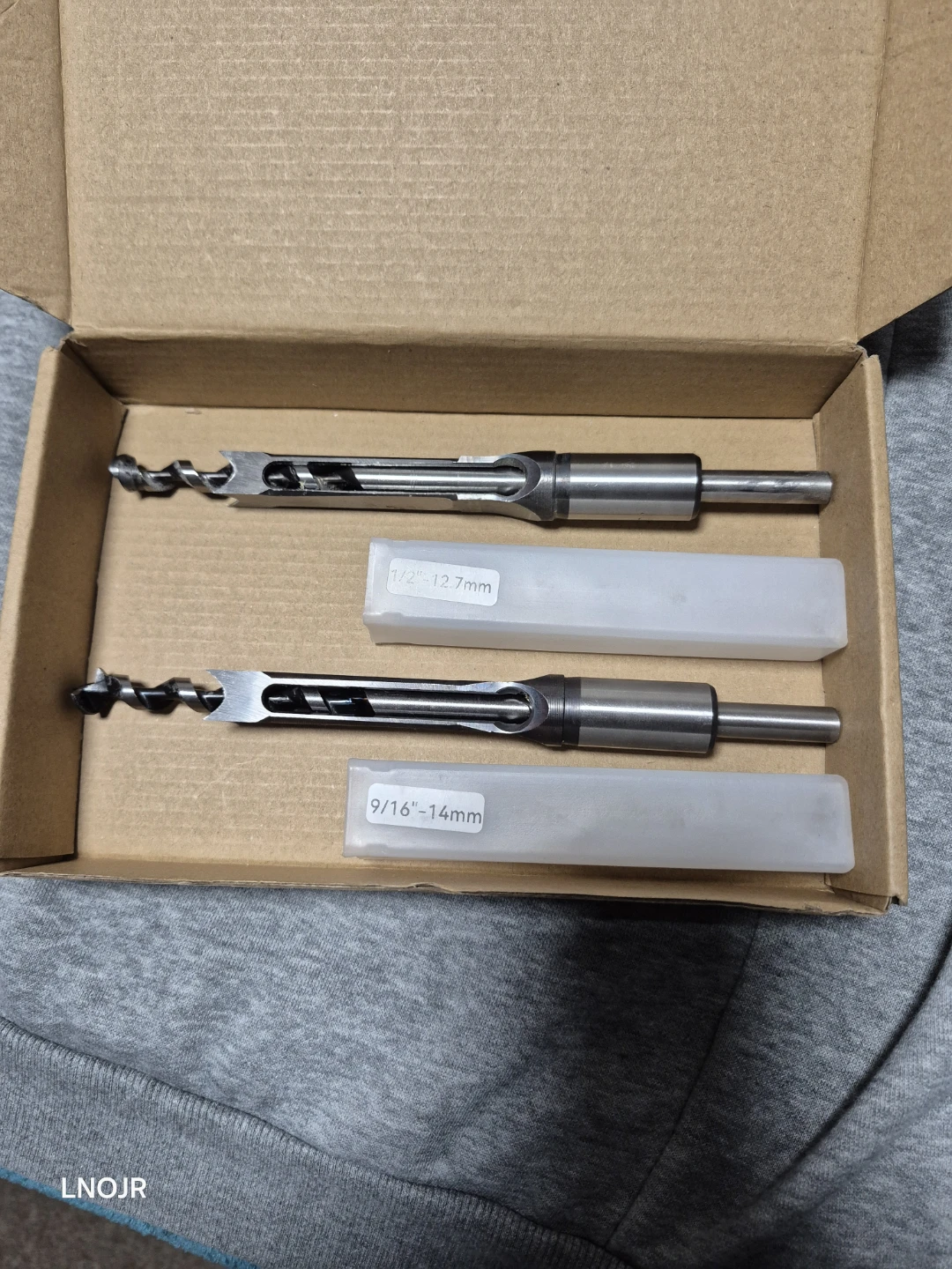 2 Piece Mortise Chisel Drill Bit Set - 1/2" & 9/16"
