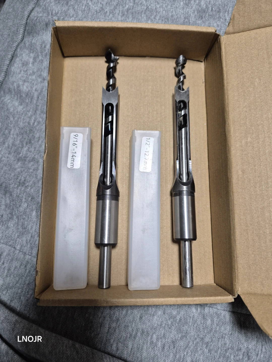 2 Piece Mortise Chisel Drill Bit Set - 1/2" & 9/16" - photo 2