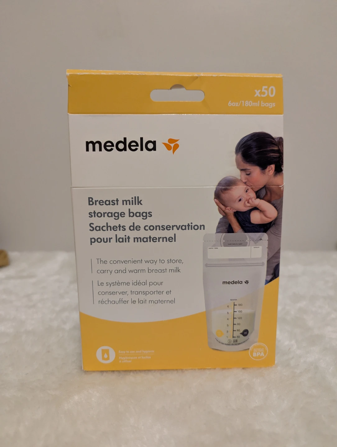 Medela Breast Milk Storage Bags (50 count, 6oz/180ml)