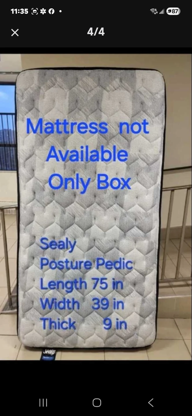 SEALY Posture Pedic Technology Twin Mattress BOX Only. NEW - photo 4