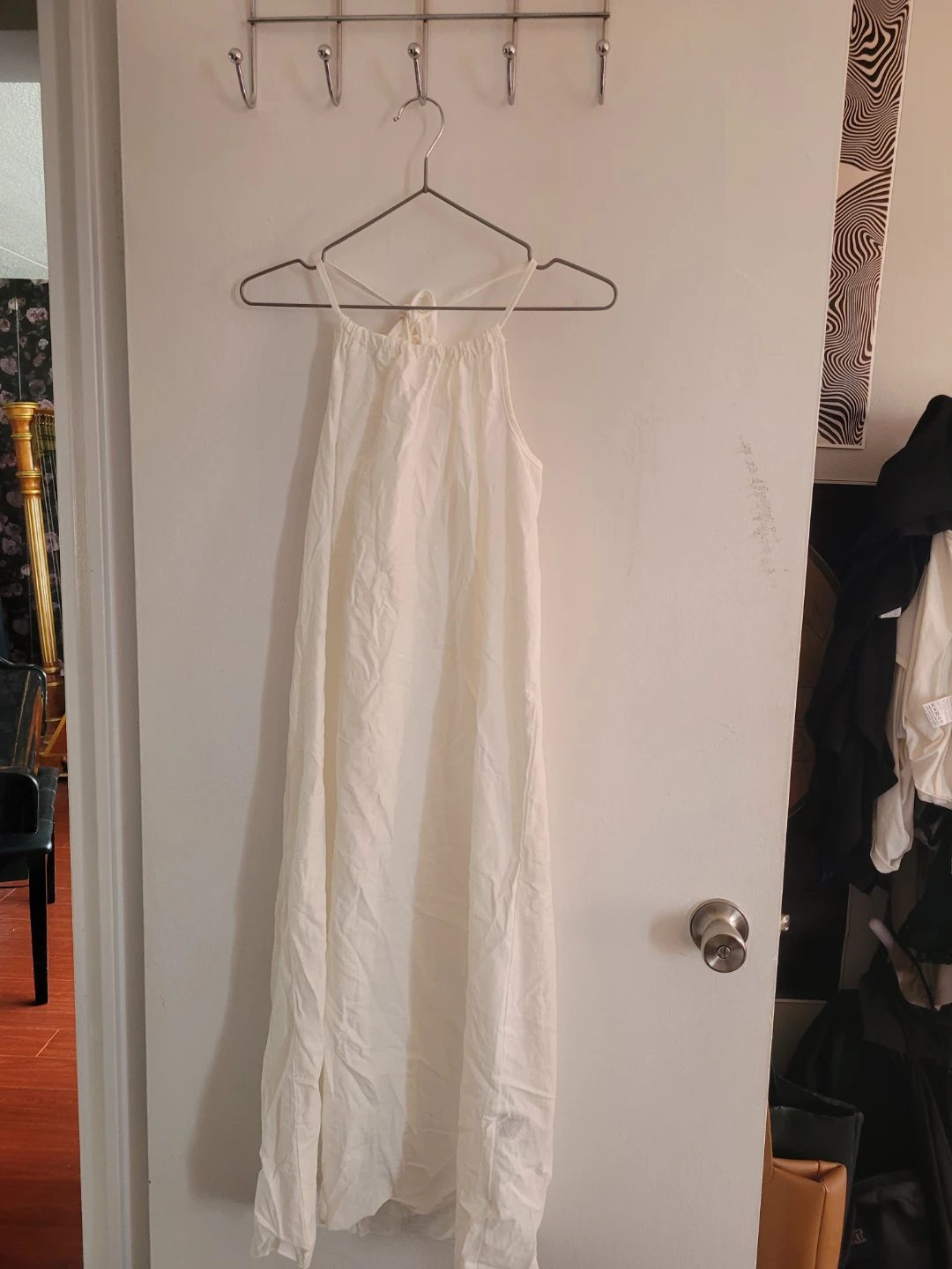 White Linen classic dress
