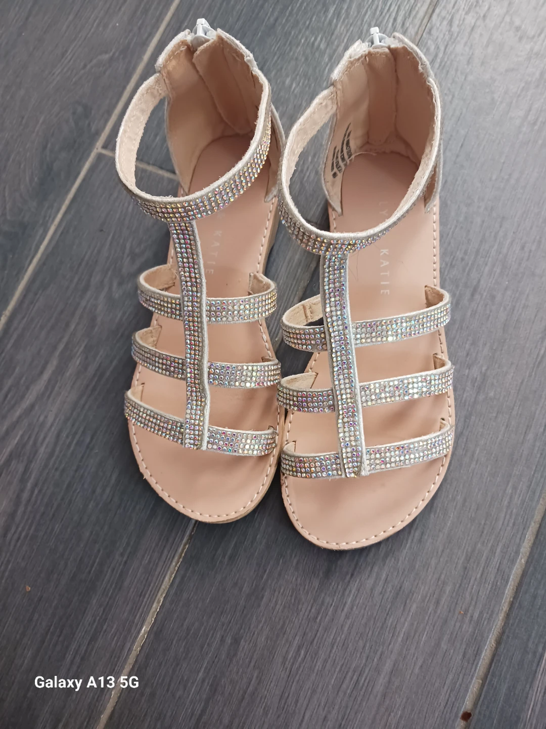 Glittery Sandals by Katie
