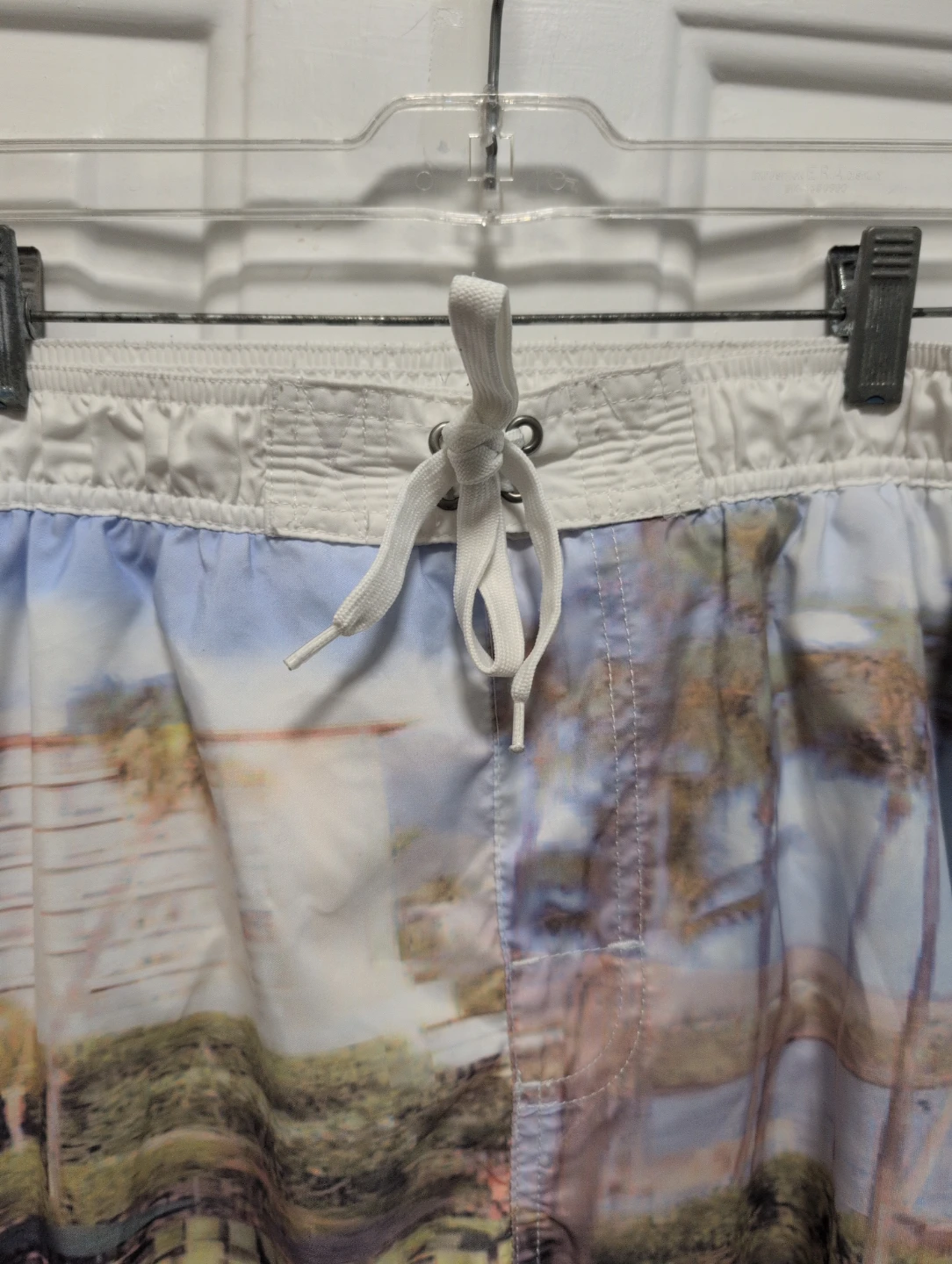 Men's Short Trunks - Tropical Scene Print - photo 4