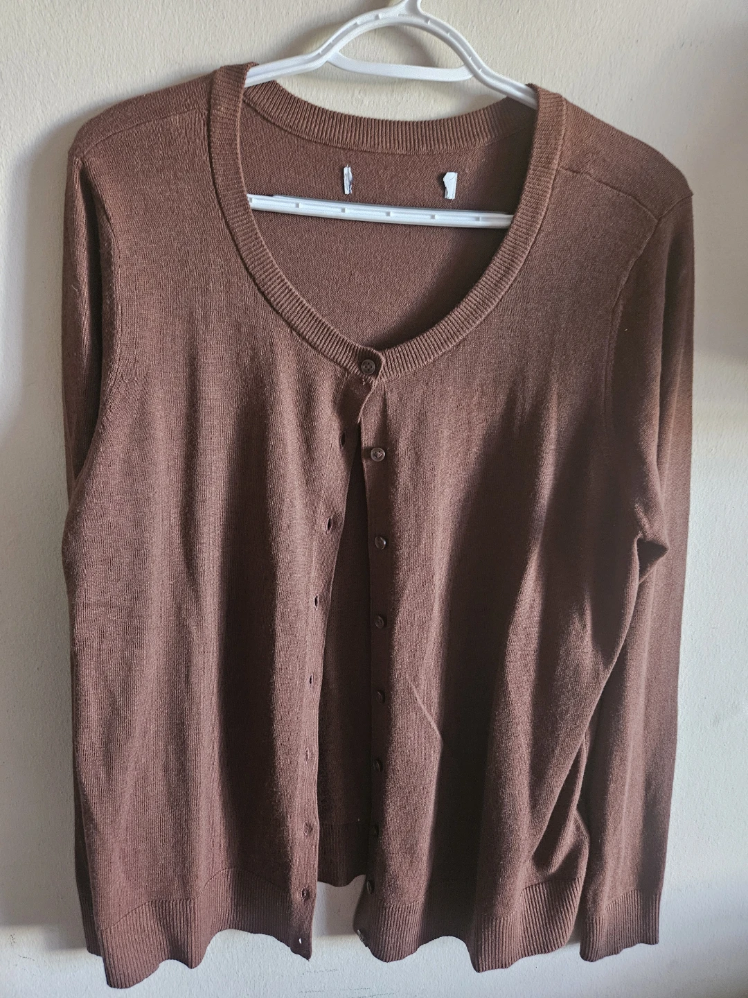 Brown Button-Up Cardigan