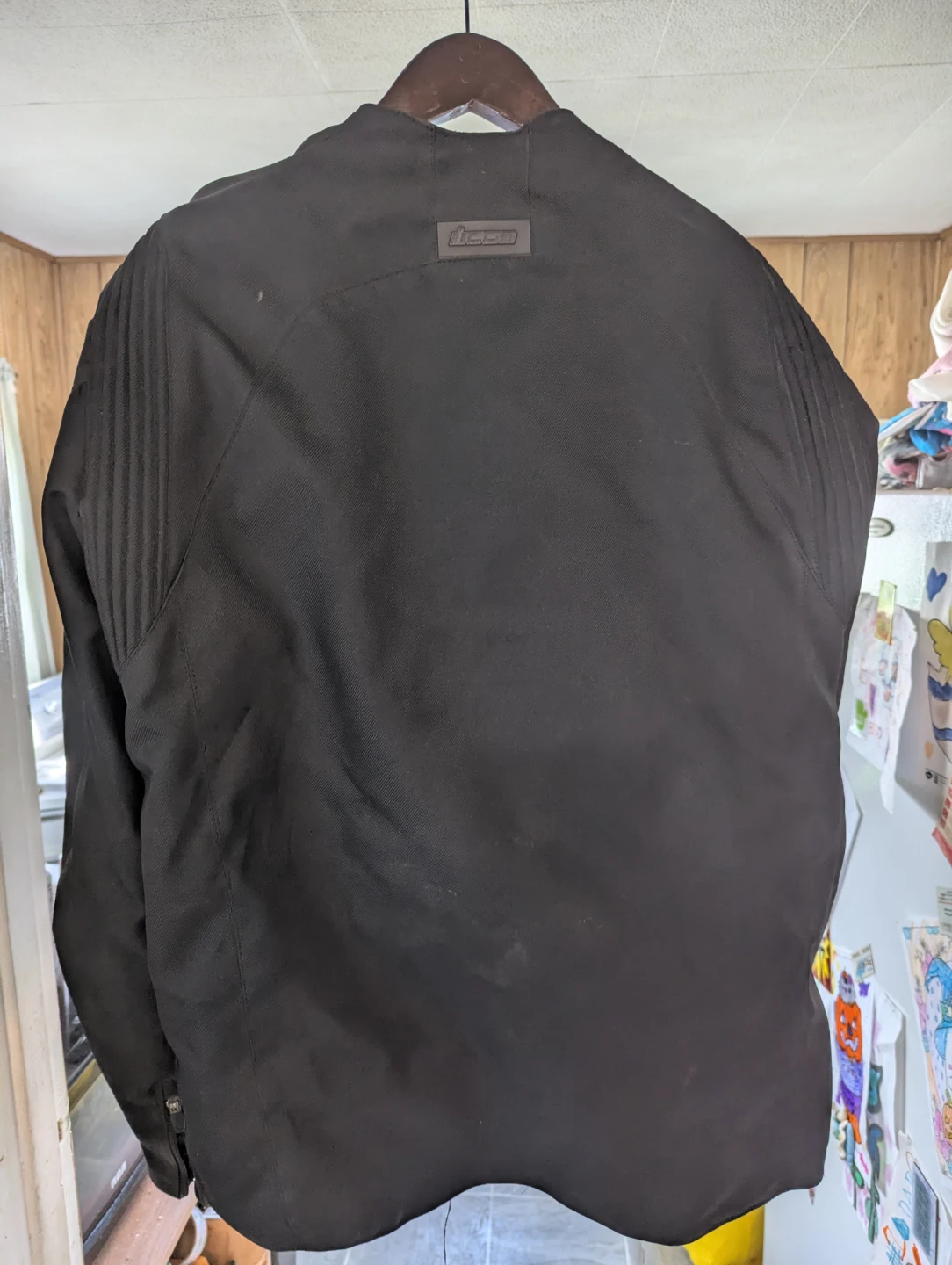 Icon Padded Motorcycle Jacket - 2XL - Black - photo 3