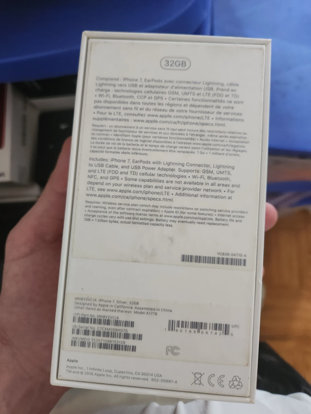 Apple iPhone 7 - 32GB - Box Only - photo 2