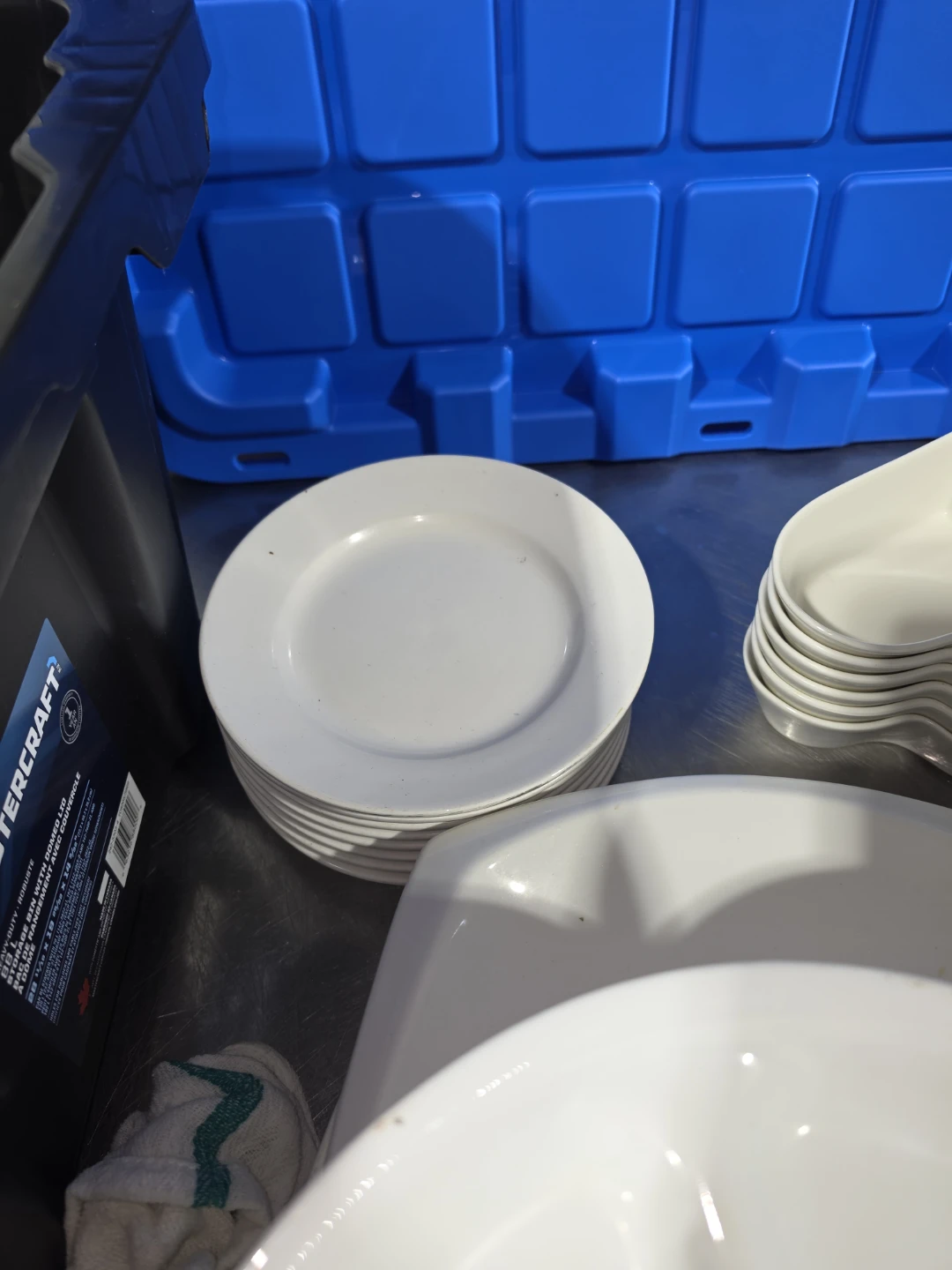 White Dinner Plates - Stack of 20+