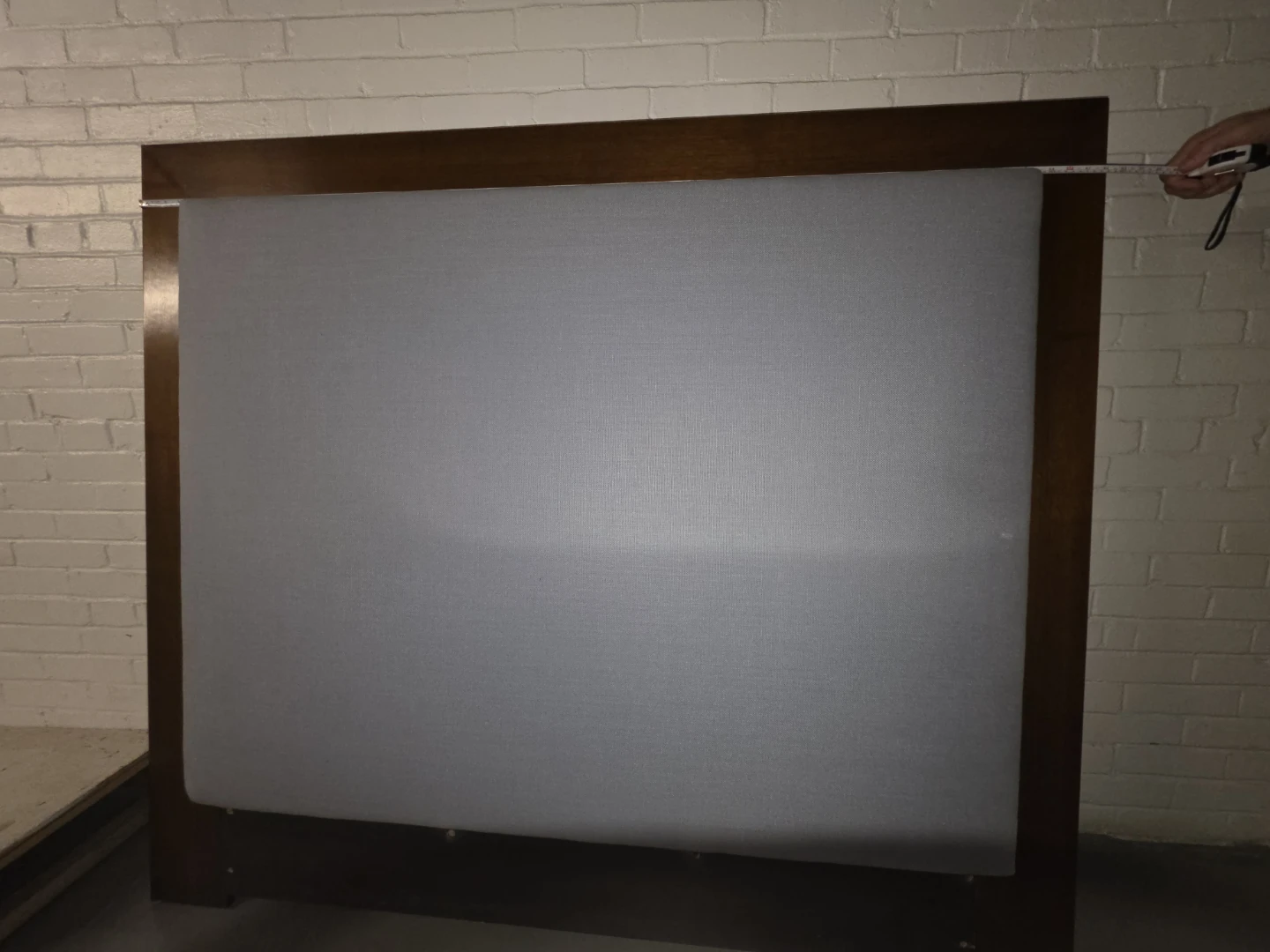 Queen Size Wood and Upholstered Headboard
