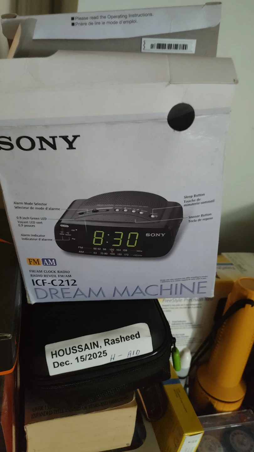 Sony ICF-C212 FM/AM Dream Machine Clock Radio