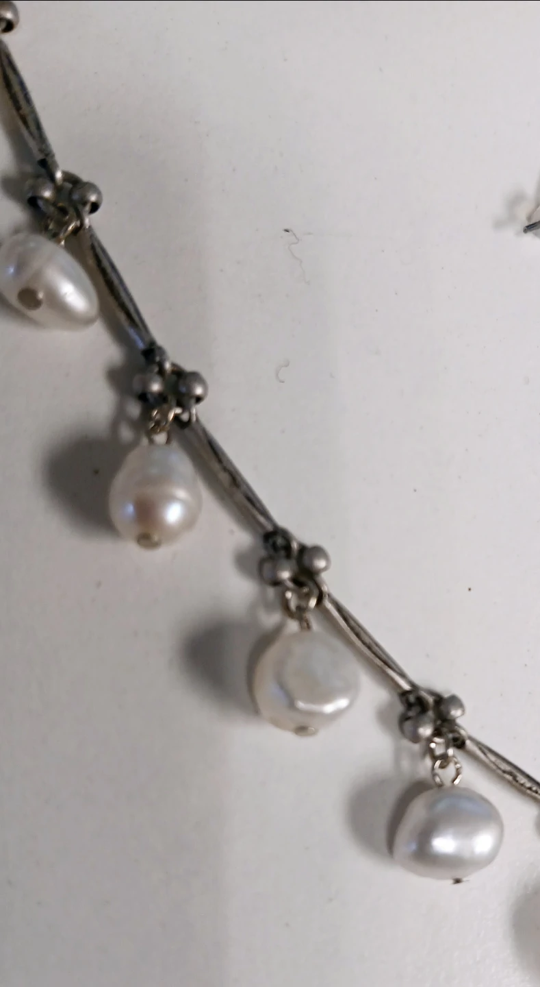 Pearl Necklace and Earring Set - photo 5