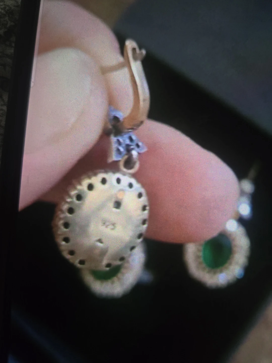 Emerald and Diamond Earrings and Ring Set - photo 2