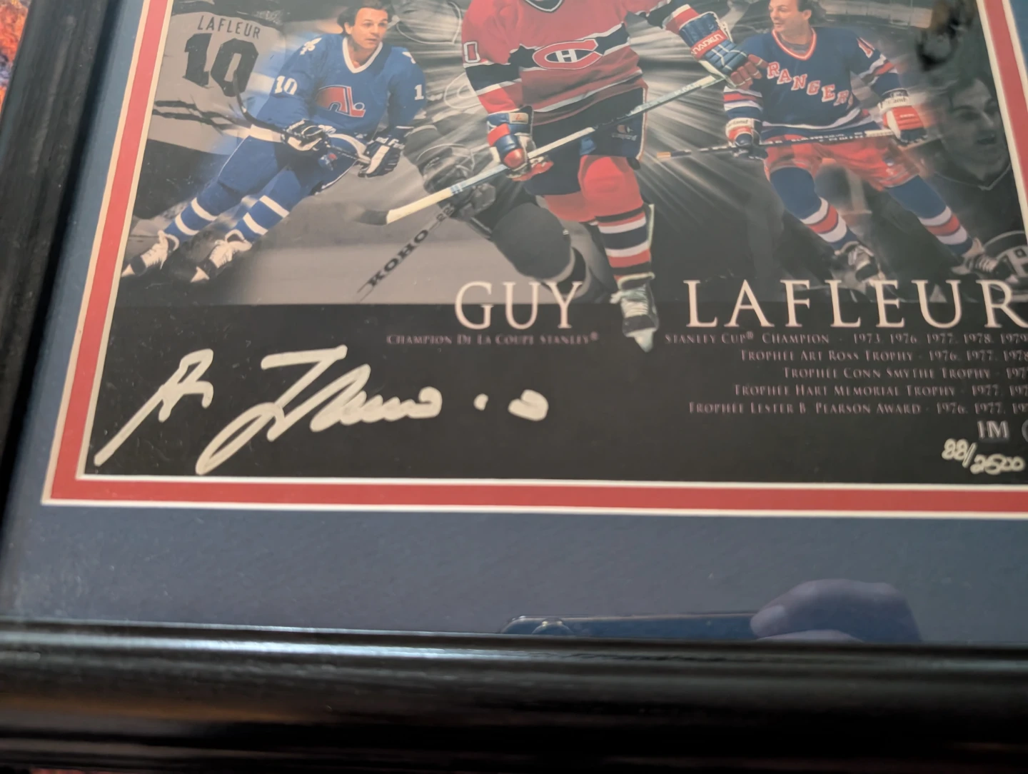 Guy Lafleur Autographed Photo - Limited Edition 0088/2500