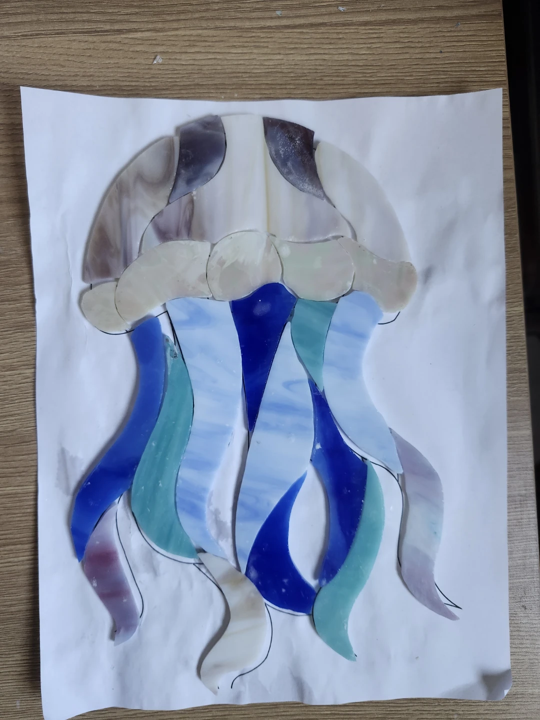 Stained Glass Jellyfish Sun Catcher - photo 2
