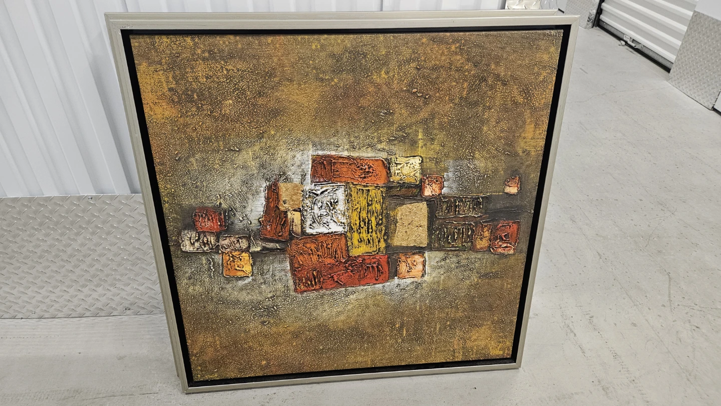 Textured Abstract Wall Art, 33.5 x 33.5 x 47 inches - photo 2