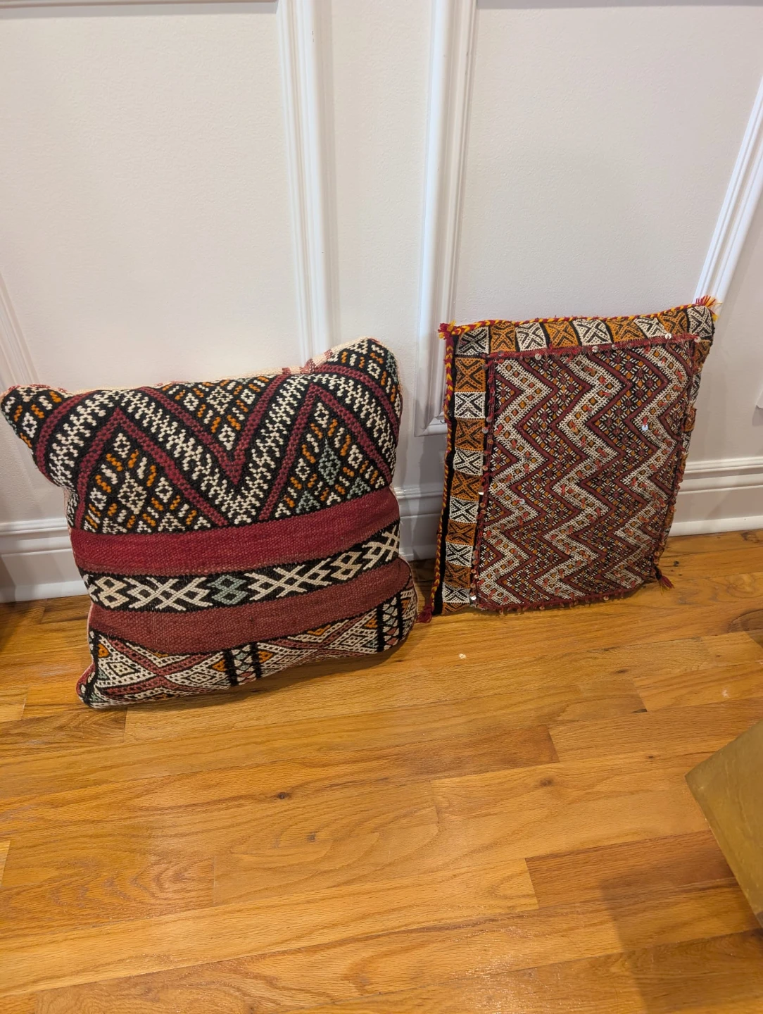 Pair of Authentic Vintage Morrocan Pillows wool - photo 2