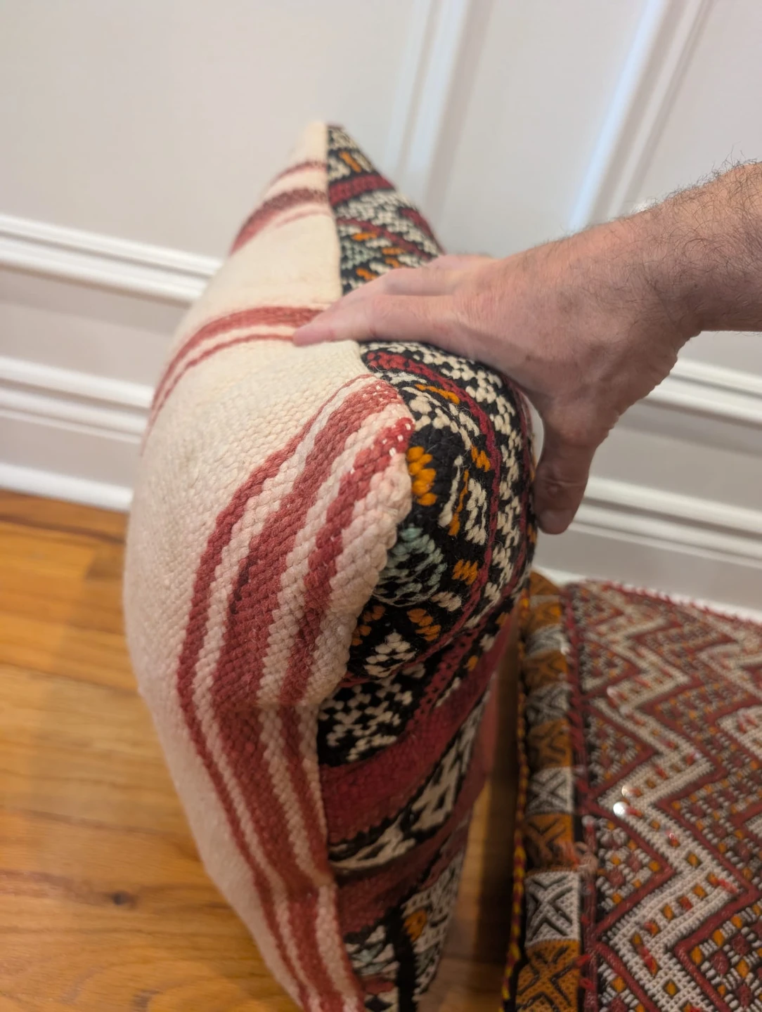 Pair of Authentic Vintage Morrocan Pillows wool - photo 5