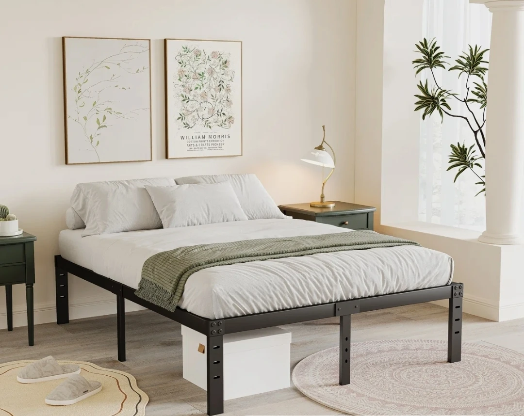 Heavy Duty Metal Platform King Size Bed Frame - photo 2