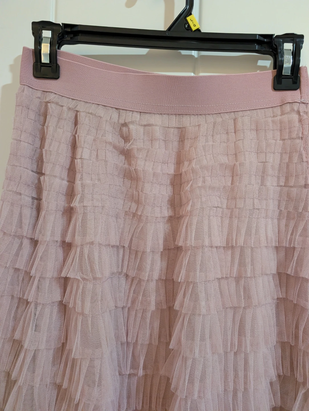 SHEIN Pink Tulle Tiered Maxi Skirt - photo 3