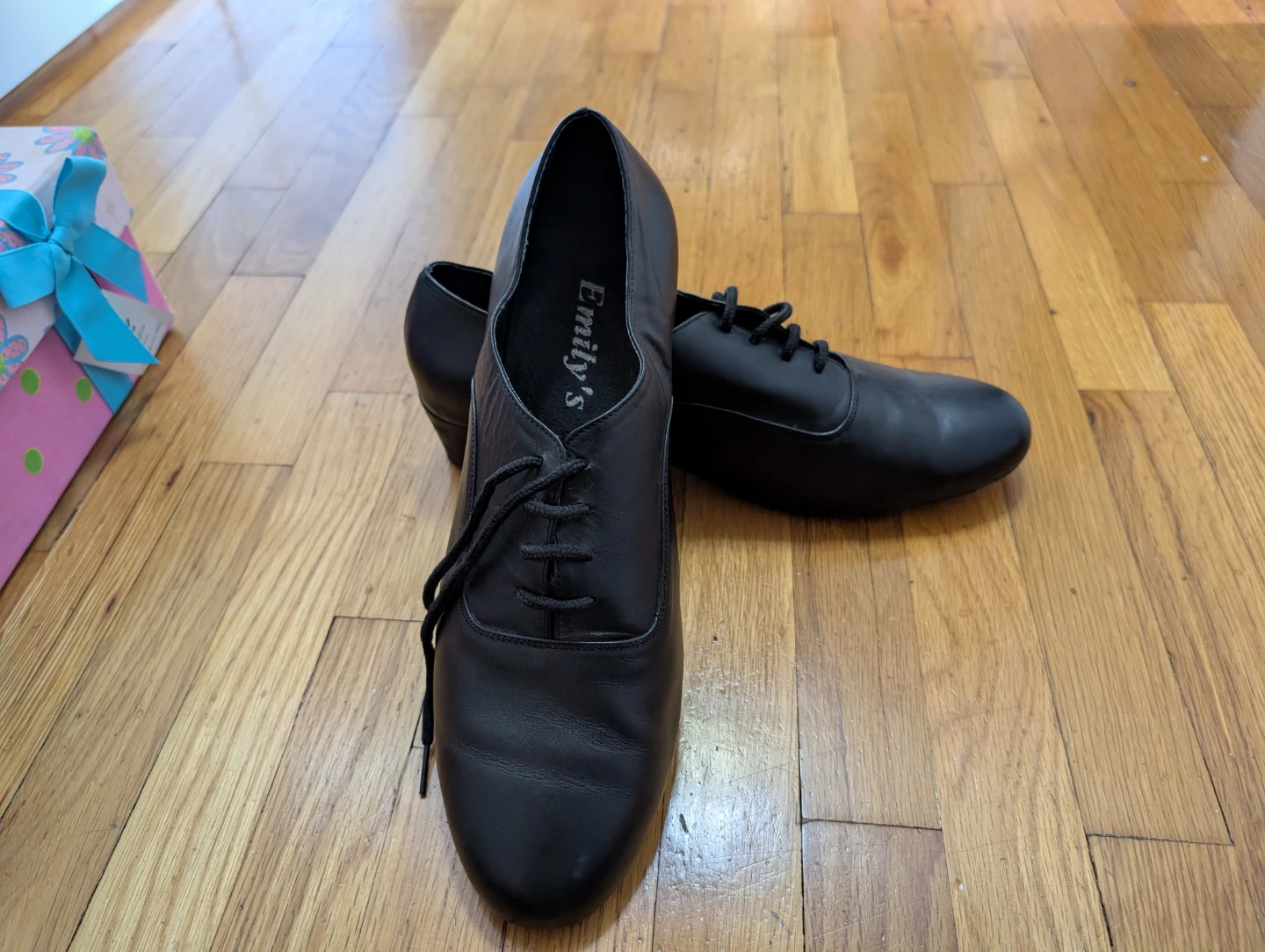 Emily's Black Dance Shoes