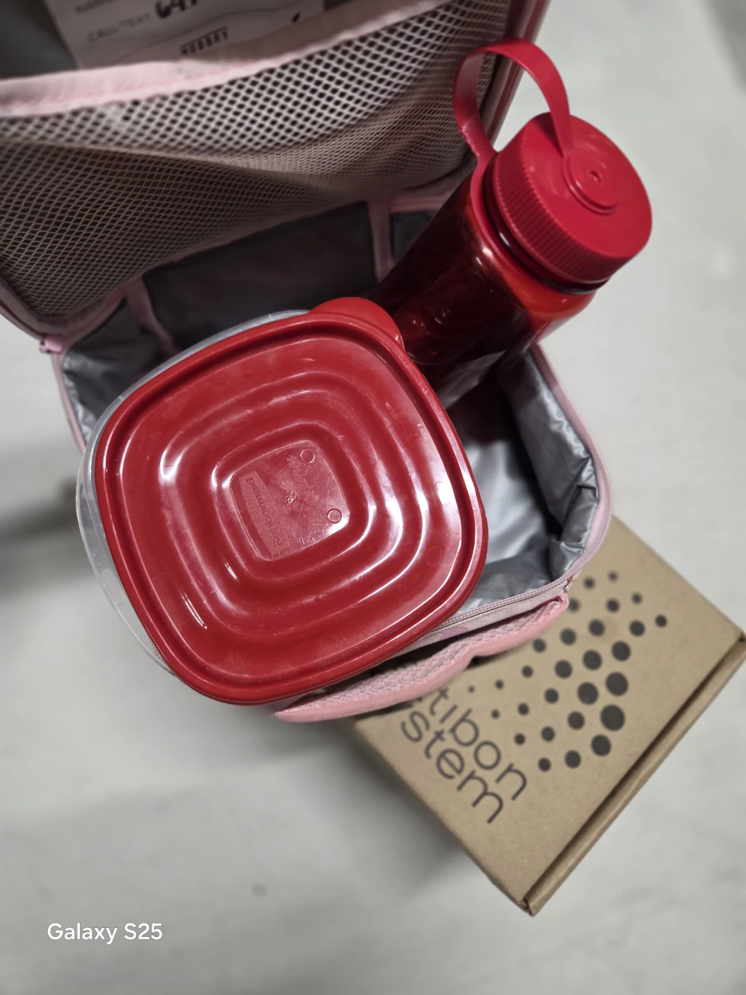 Kids Lunch Bag with Cherry Print