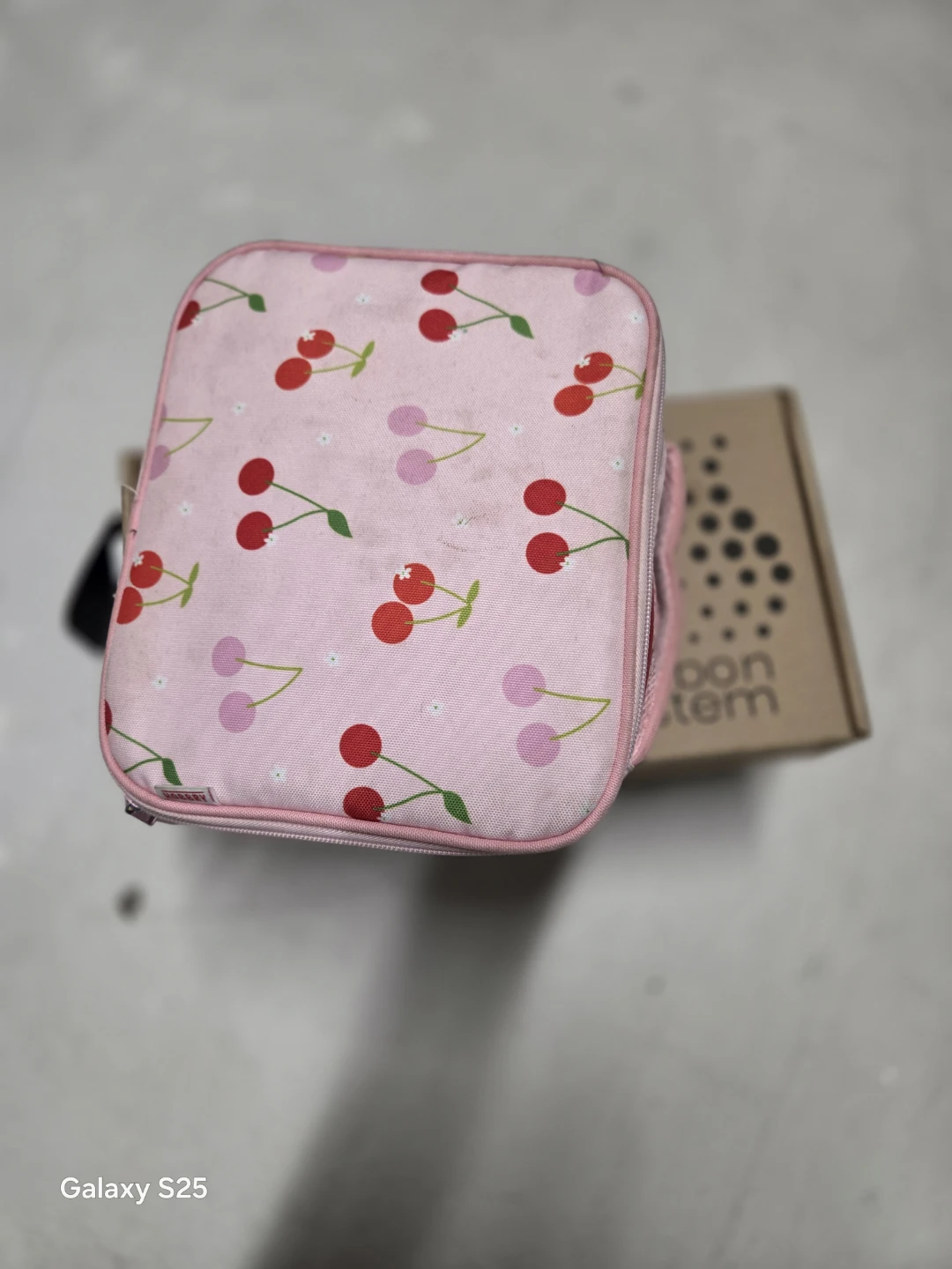 Kids Lunch Bag with Cherry Print - photo 2