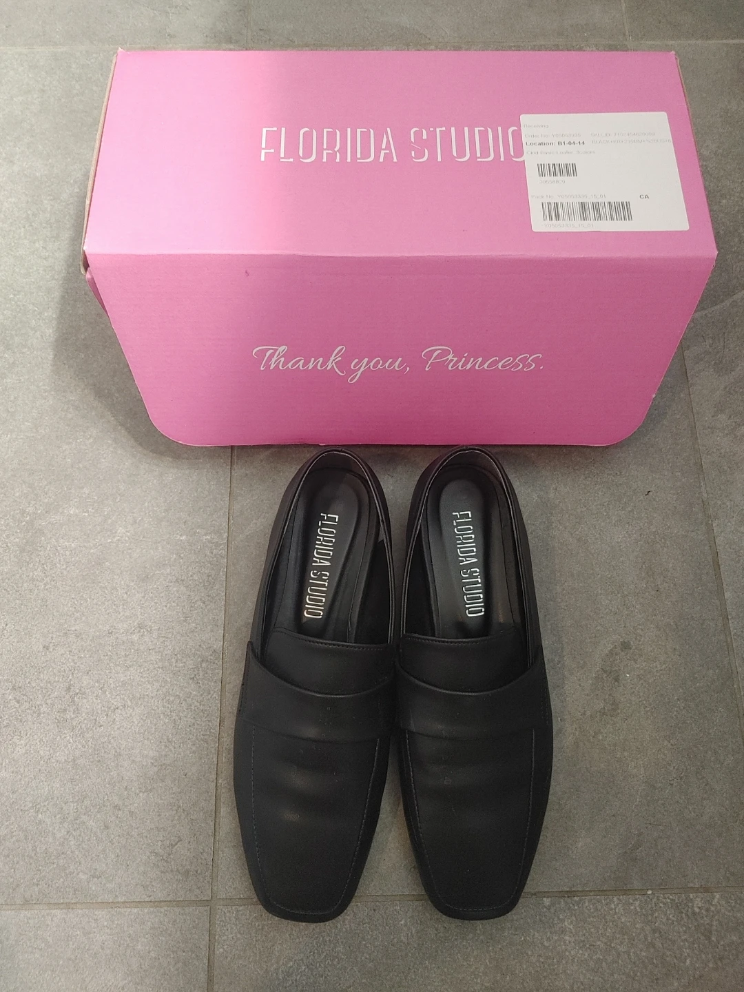 Wconcept Florida Studio Black Leather Loafers