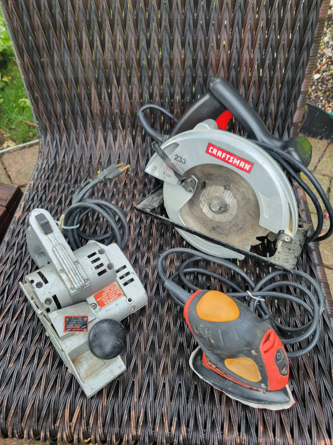 Craftsman Circular Saw, Orbital Sander, and Electric Planer Set
