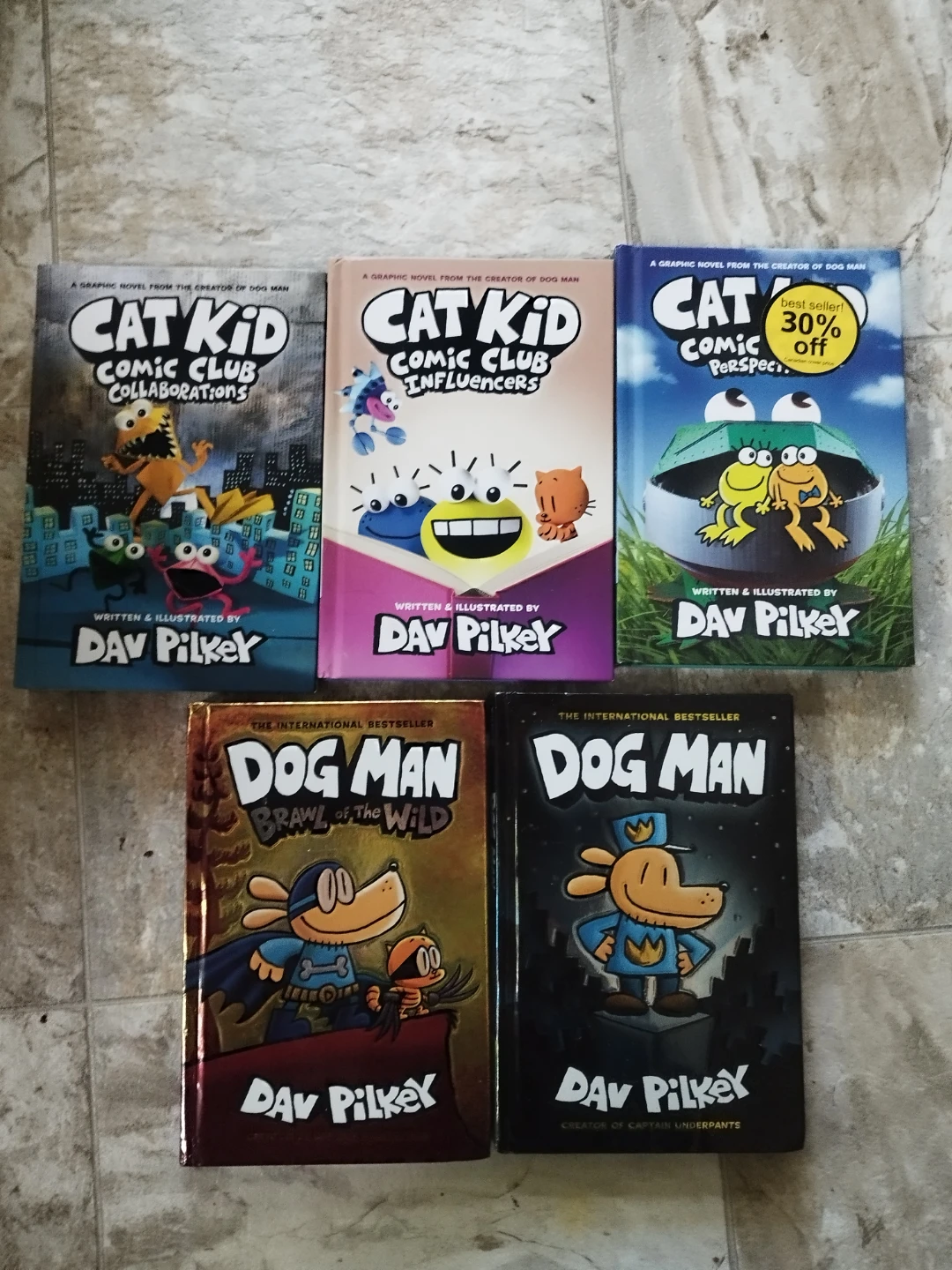 Dav Pilkey Dog Man & Cat Kid Graphic Novels