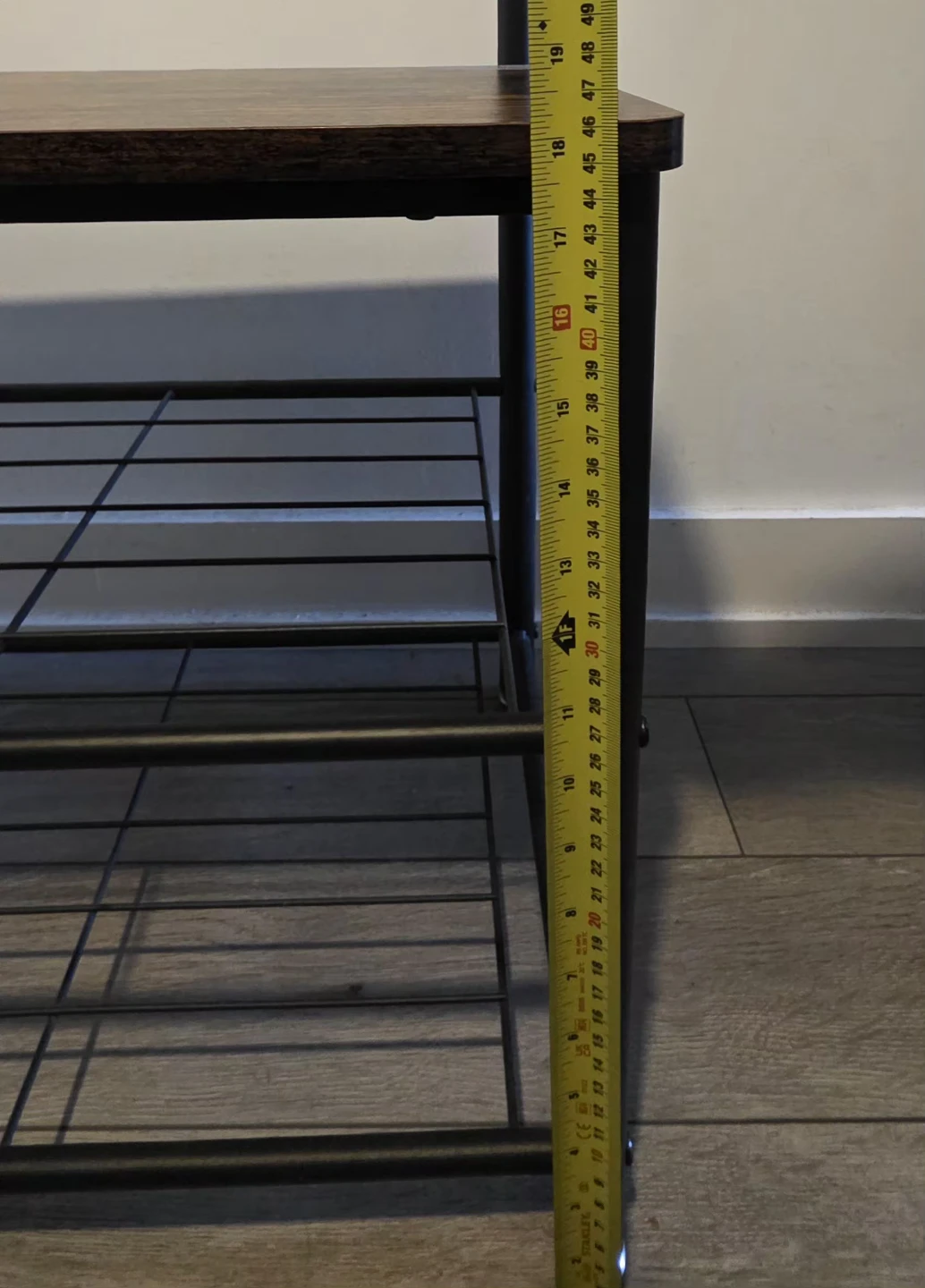 Entryway Organizer w/ Bench, Coat Hooks & Shoe Rack - photo 4