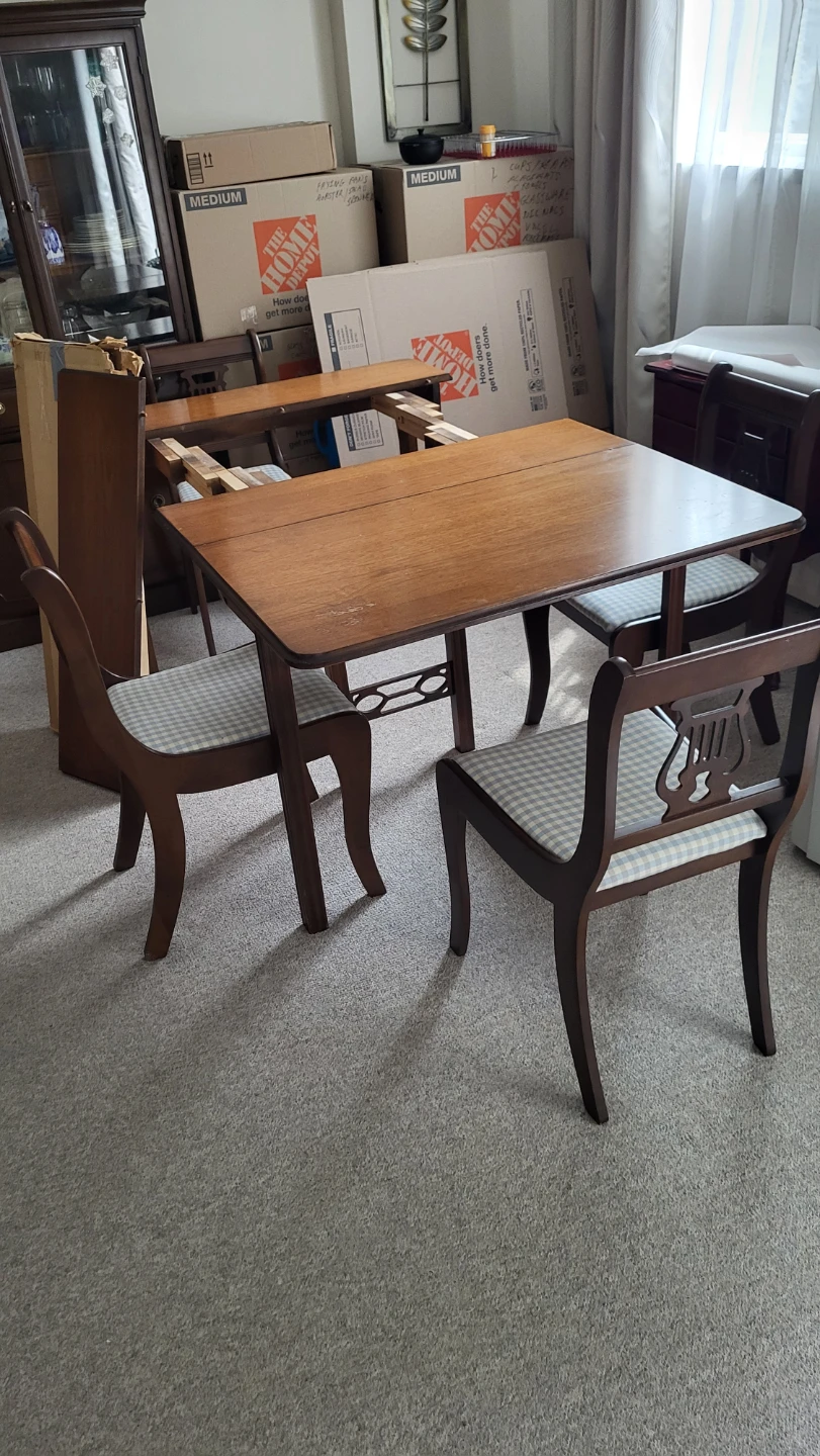 MOVING Drop Leaf Dining Table and Chairs Set - photo 3