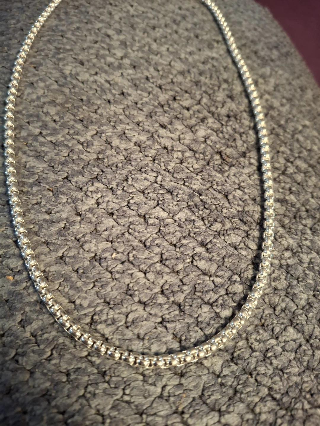 Silver Box Chain Necklace