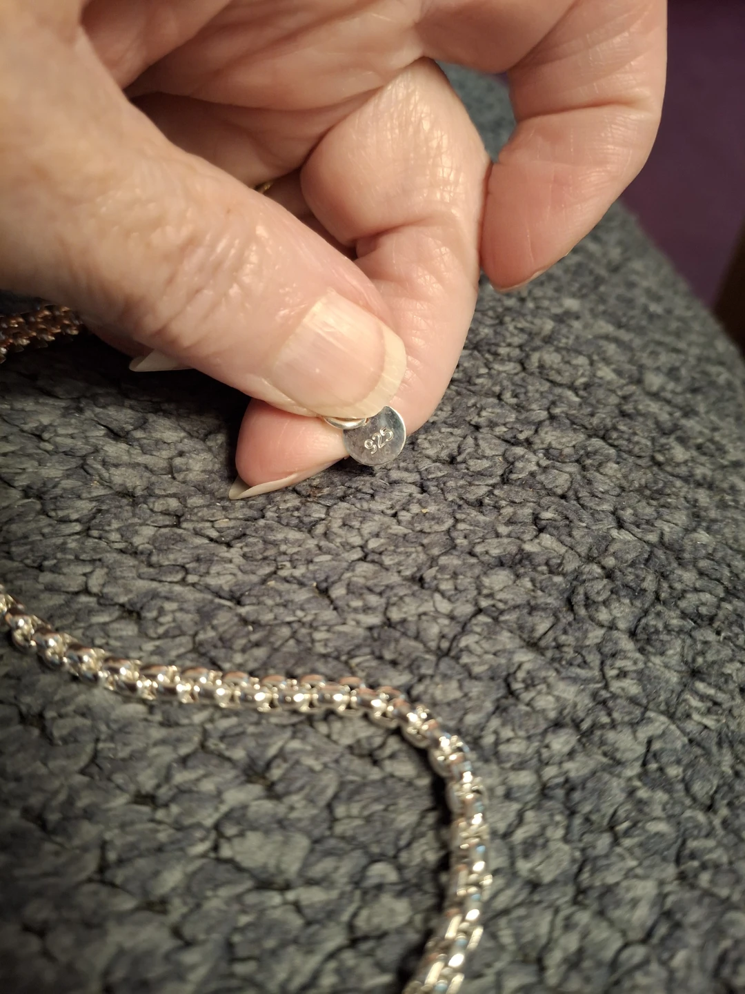 Silver Box Chain Necklace - photo 3
