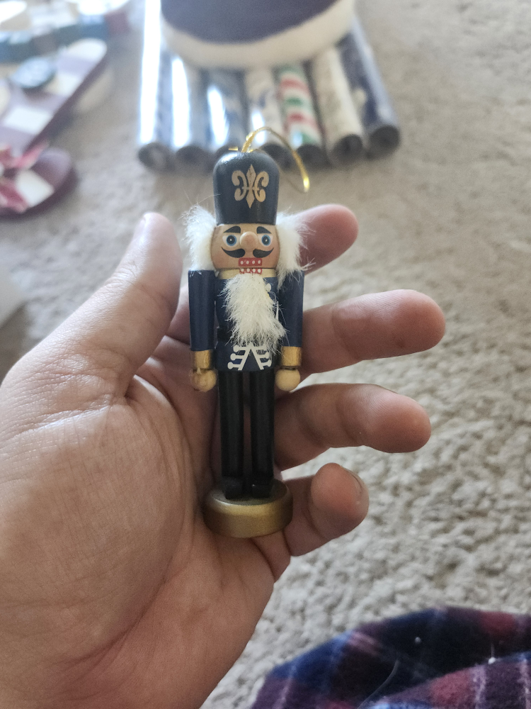 Wooden Nutcracker Ornament