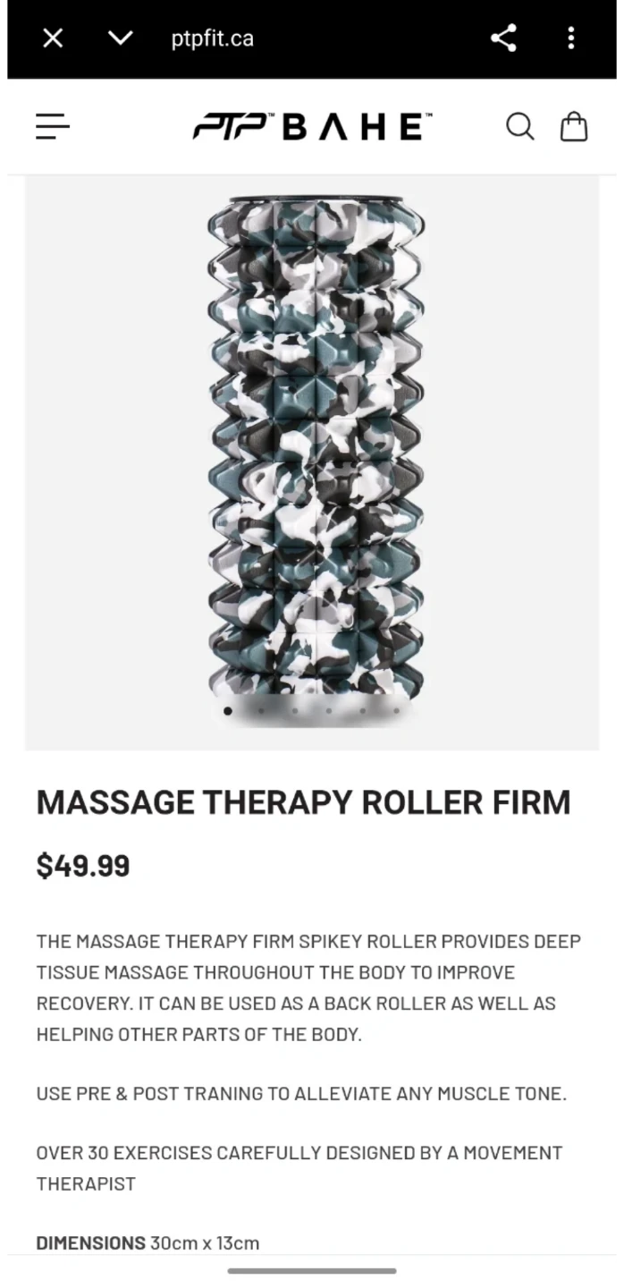 PTPBAHE Massage Therapy Roller Firm - Camo - photo 2