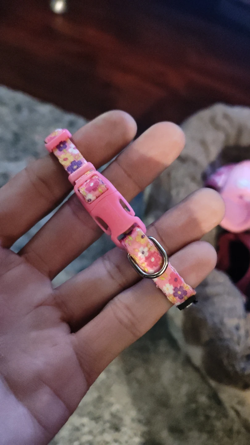 Li'l Pals Pink Floral Pet Collar - photo 2