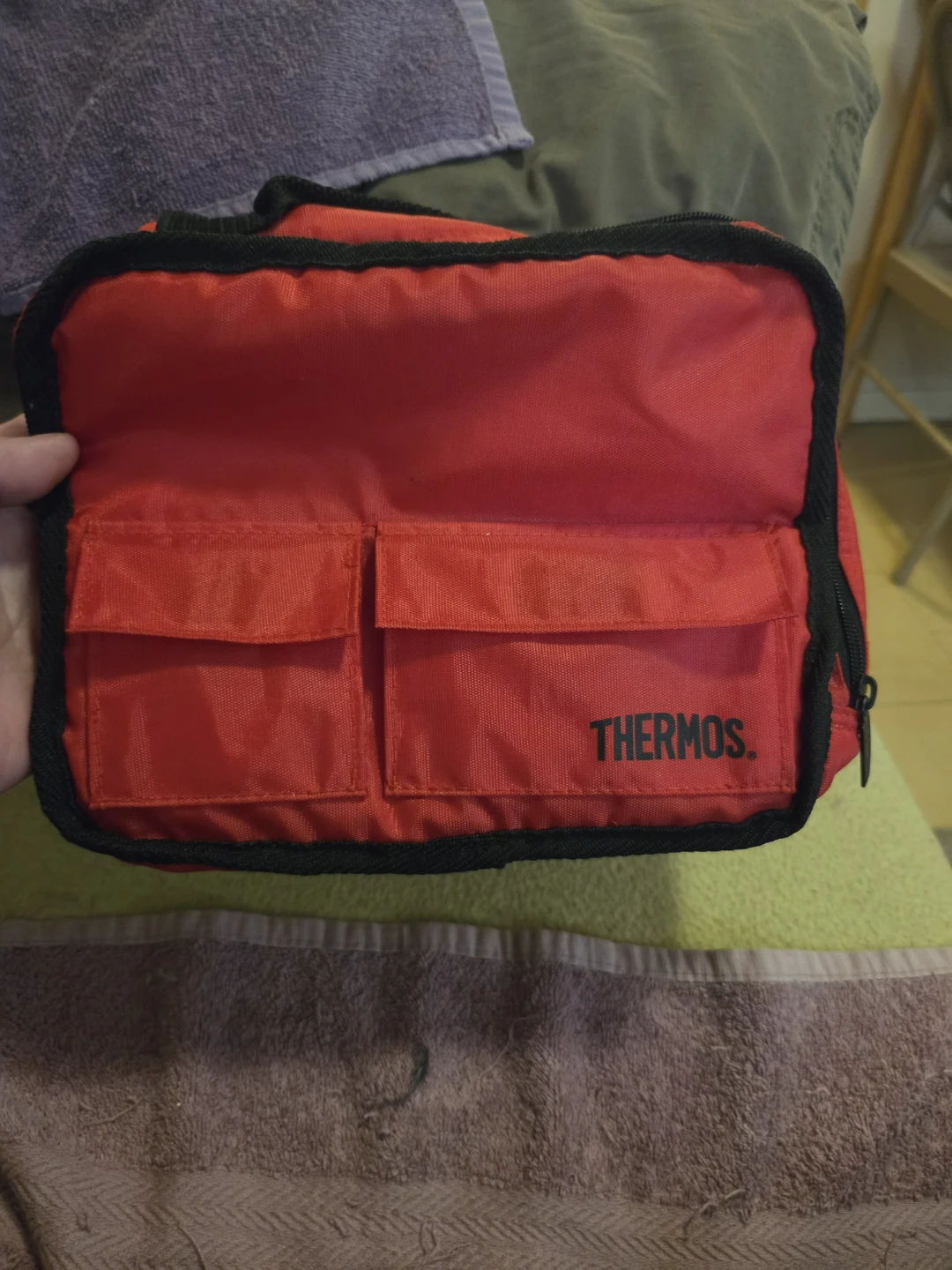 Thermos Red Insulated Lunch Bag