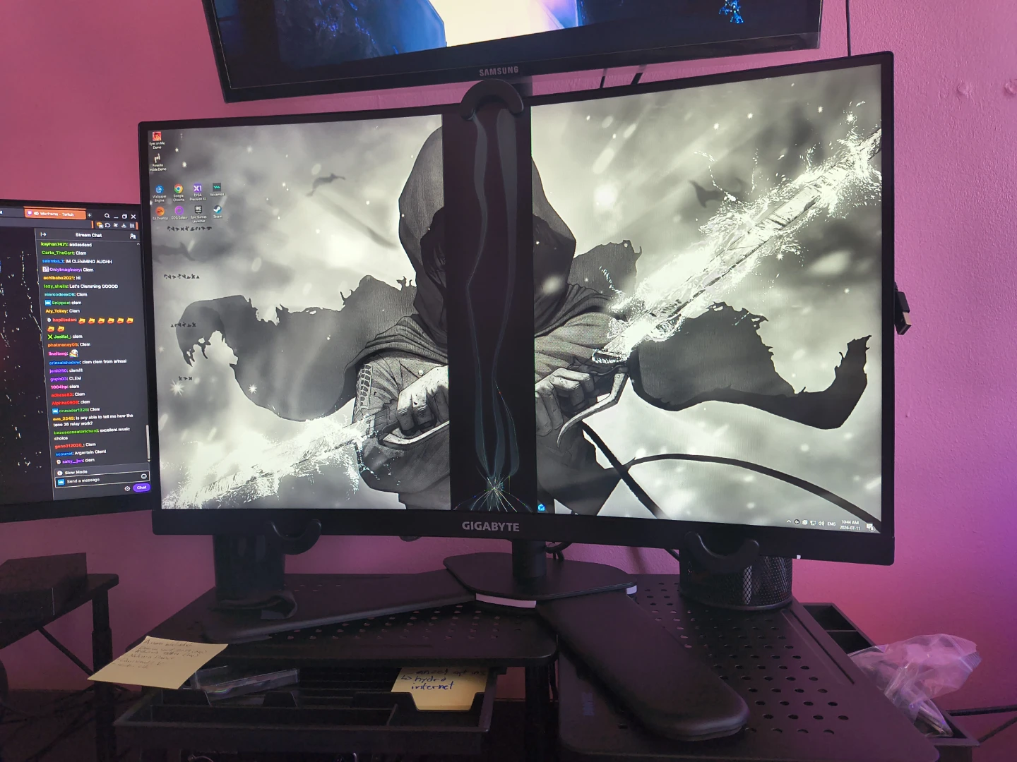 Broken Curved Gaming Monitor