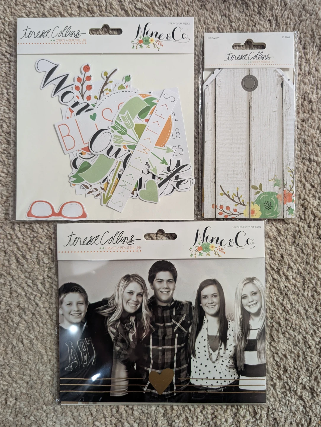 Teresa Collins Nine & Co. Ultimate 12x12 Scrapbook Kit Lot - photo 2