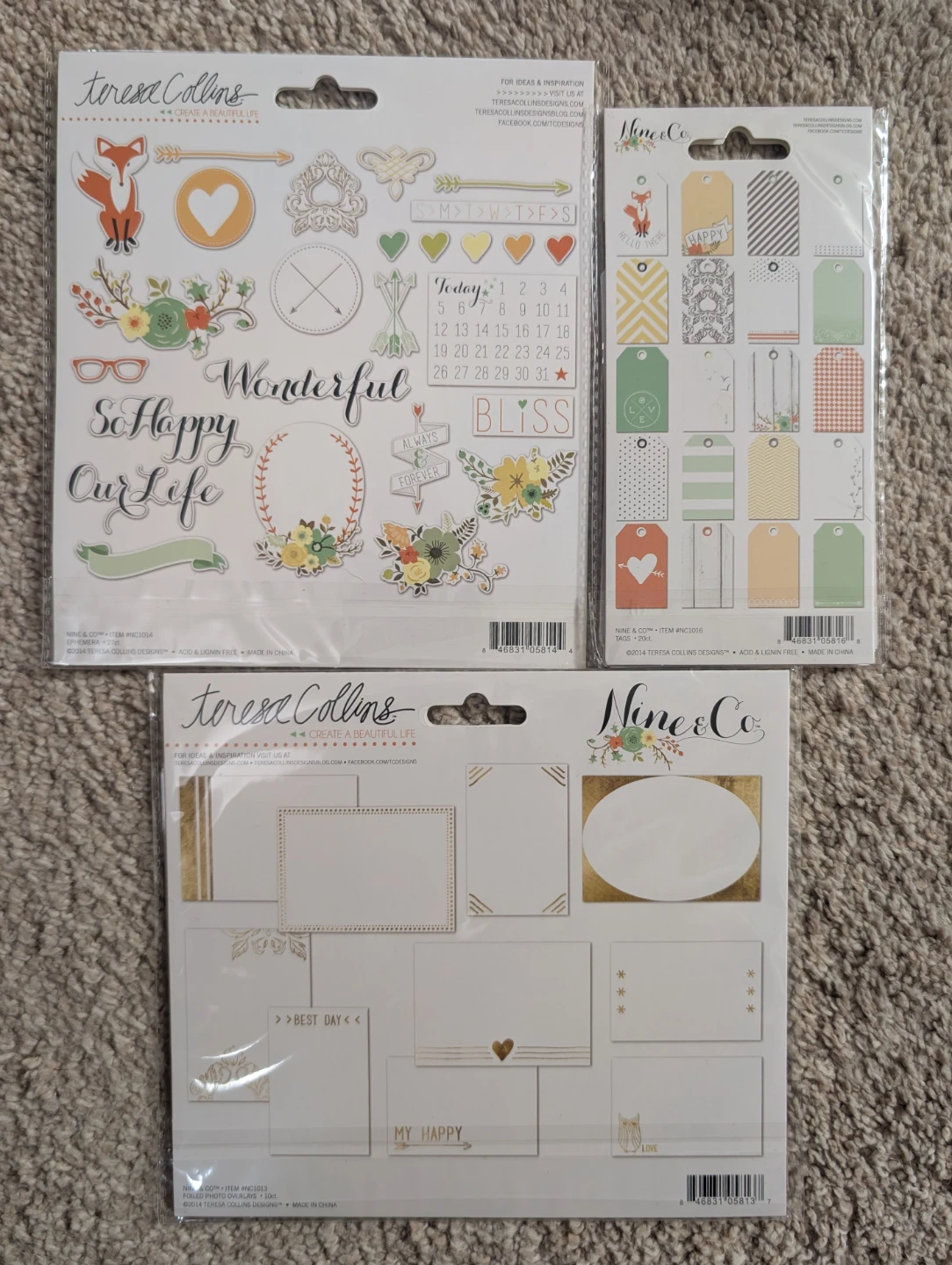 Teresa Collins Nine & Co. Ultimate 12x12 Scrapbook Kit Lot - photo 3